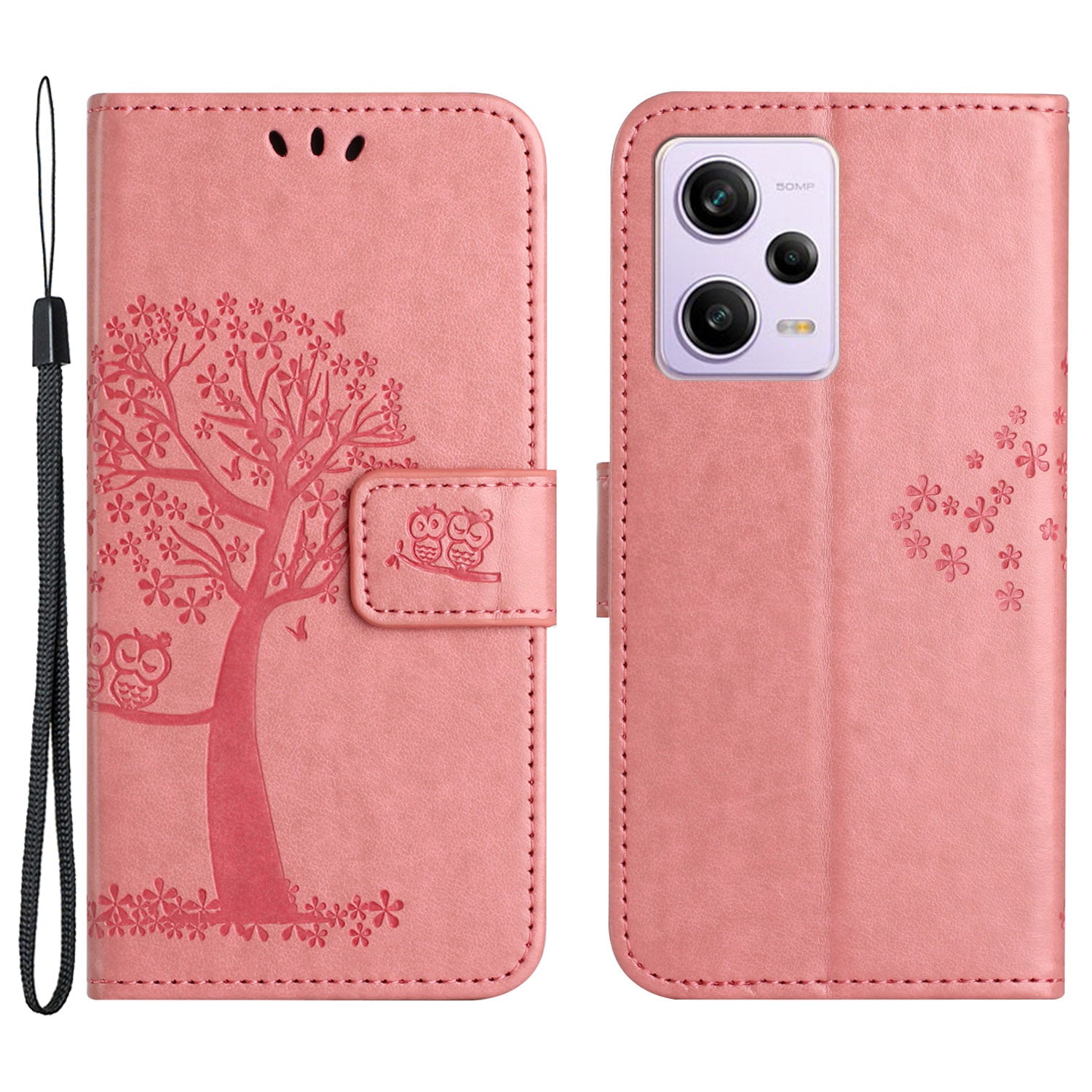 Anti-drop Phone Case For Xiaomi Redmi Note 12 5G (Global) (India) (China) Poco X5 5G PU Leather Protective Phone Cover Wallet Stand with Imprinted Owl Tree Pattern Anti-drop Phone Case For Xiaomi Redmi Note 12 5G (Global) (India) (China) Poco X5 5G PU Leather Protective Phone Cover Wallet Stand with Imprinted Owl Tree Pattern